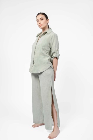 Atelier Chaputs Elya Green Shirt Çok Renkli