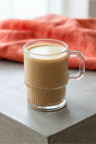 Lav Helen Cam Kupa 6 Kişilik 270 ml Kulplu (Kahve/Çay Bardağı)