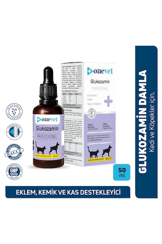 Onevet Kedi Ve Köpekler İçin Glukozamin Damla 50 Ml