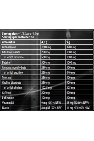 Kevın Levrone Black Line Scatterbrain Preworkout / 270 G