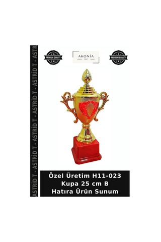 Özel Üretim H11-023 Kupa 25 Cm B Hatıra Ürün Sunum