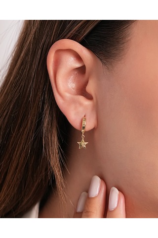 Debora Jewelry 14 Ayar Altın Yıldız Küpe