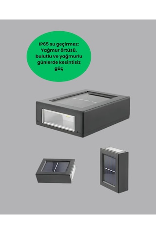 Zengemtx Şeffaf Abajurlu Duvar Tipi Solar Işık Güneş