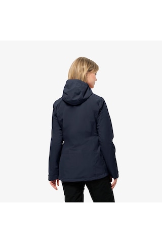Jack Wolfskin Moonrise 3in1 Kadın Lacivert Outdoor Ceket - 1115621