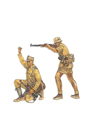 Italeri 6076s 1/72 Ölçek, Wwıı Alman Afrikakorps Askerleri, Plastik Model Kiti-50559