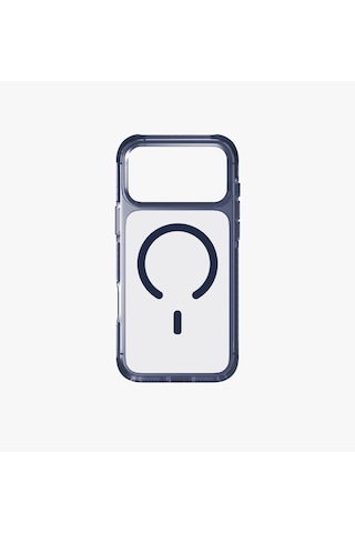Apple Uyumlu iPhone 17 Pro Max Kılıf Combat Serisi Üç Katmanlı Shocksorb Magsafe Özellik Magclick Koruyucu Kapak Lacivert