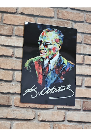 Atatürk Karizmatik Metal Poster