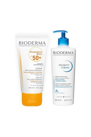 Bioderma Spf 50+ Photoderm Spot 150 ML + Bioderma Atoderm Cream 500 ML