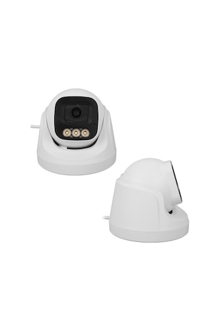 Plato Pl-37711 Ahd Dome Güvenlik Kamera 2mp 3.6mm 3 Warm Led Sesli Renkli Gece Görüş Mikrofonlu