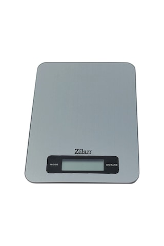 Zln9099 Inox Dijital Mutfak Tartısı 5 Kg Hassas Ölçüm Otomatik Kapanma Pil Dahil Gri