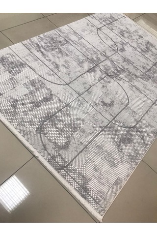 Merinos Halı Ritim 73339 095 Serisi Salon Oturma Yatak Odası Halısı Gri