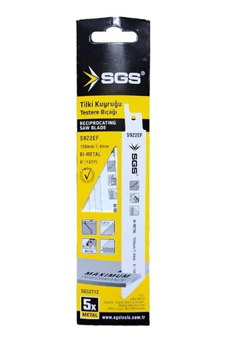 5pcs Tilki Kuyruğu - Testere Bıçağı Metal 150mm/1.4mm Bx40