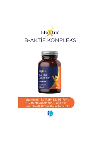 LifeXtra B-Aktif Kompleks ( B- Aktif Kompleks Takviye Edici Gıda