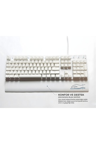 Mekanik Rgb Gaming Klavye Full Size Mekanik Klavye 104 Tuş Türkçe Q Oyuncu Klavyesi Kablolu Rgb Aydınlatmalı