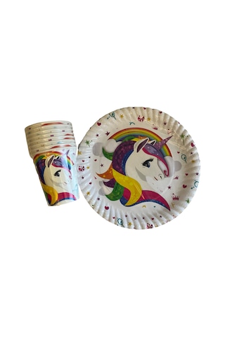 Unicorn Doğum Günü Premium Set Makaron Balon Seti 65 Parça + Banner + Unicorn Balon Çok Renkli