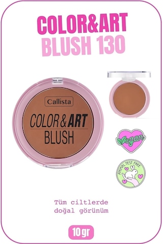 Callista Color Art Blush Toz Allık - 130 Copper My Way