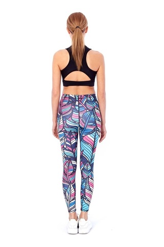 B-05 Baskılı Tayt Çok Renkli