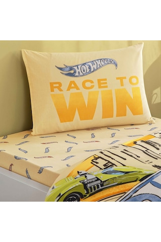 Taç Lisanslı Hot Wheels Winner Pamuk Tek Kişilik Nevresim Takımı 000000001000051974 Çok Renkli