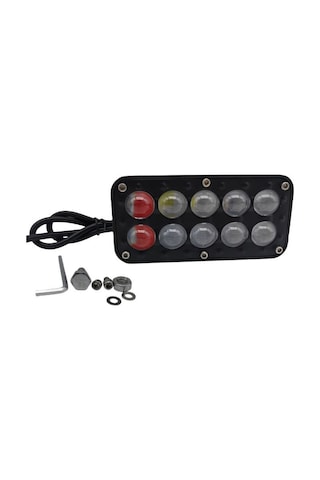 Offroad Sis Lambası Kırmızı-mavi-beyaz -sarı Çakarlı Beyaz Sarı Çakarlı / Lass381