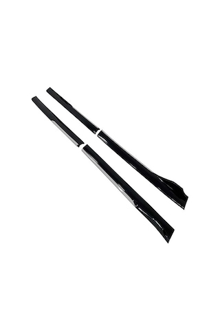 Dacia Sandero 2008-2012 Gri Şeritli Renkli Yan Marşpiyel 2 Adet Piona Black