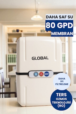 Su Arıtma Cihazı 8lt Kapalı Kasa 5 Filtreli Ro Sistem Ters Ozmoz Üreticiden Water Global Su Arıtma Cihazı
