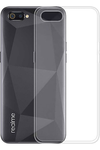 Rba Aksesuar Realme C2 Kılıf Rba Süper Silikon Kapak - Renksiz Çok Renkli