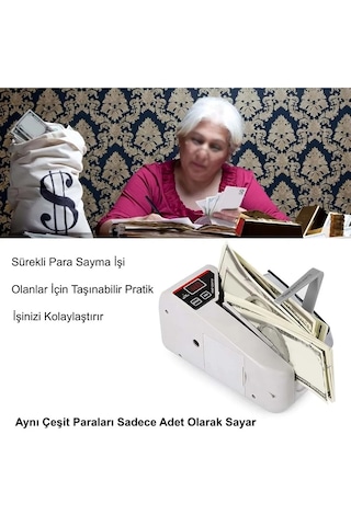 Yenilzd Mini Taşınabilir Kağıt Para Sayma Makinesi Uv Lamba ...