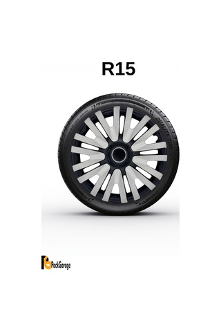 Volkswagen Up Club 15'' İnç Jant Kapağı 4 Adet Siyah Gri C108