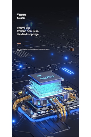 Portatif Akülü Elektrikli Süpürge - Siyah