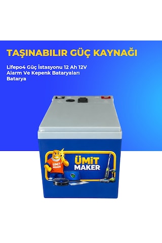 Lifepo4 Güç İstasyonu 12 Ah 12v Alarm Ve Kepenk Bataryaları Batarya