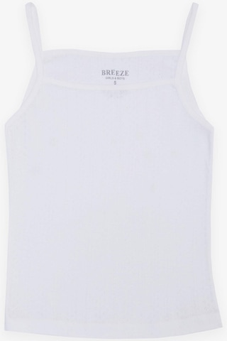 Breeze Kız Çocuk Atlet & Slip Takım Jakarlı 3-11 Yaş, Beyaz-beyaz Beyaz