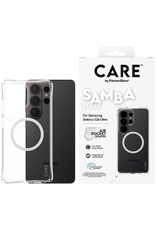Panzerglass Care Samsung Galaxy Uyumlu S26 Ultra Samba Qı Şeffaf Kılıf