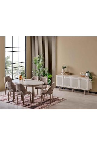 Vitale Yemek Odası Takımı Bronz