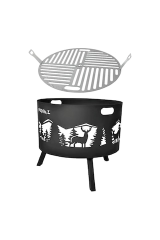 Orman Şöminesi Geyik Izgaralı