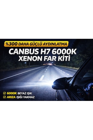 H7 6000k Canbus Xenon Far Kiti 0