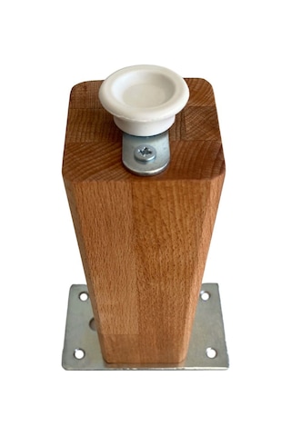 Kale 23cm Ayarlı Ahşap Ayak Mobilya Masa Ve Dolap Ayağı 23cm Kayın/gürgen Ağacı