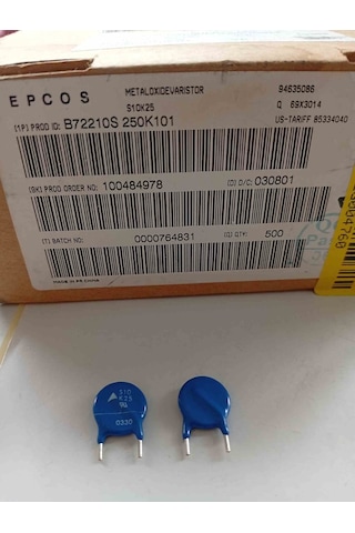 B72210-s250-k101 10mm 25vac Epcos Varistör 28 Adet