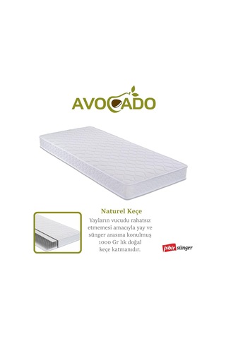 Heyner Opalin Avocado Jakarlı Kumaş Ortopedik Yaylı Yatak Lüx Soft Ortopedik Yaylı Yatak 70x160 Cm Yaylı Yatak Diğer
