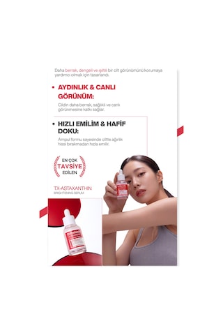 Leke Karşıtı Aydınlatıcı Ampül Astaxanthin Içerikli, Cilt Tonu Eşitleyici Aydınlatıcı Bakım 30ml