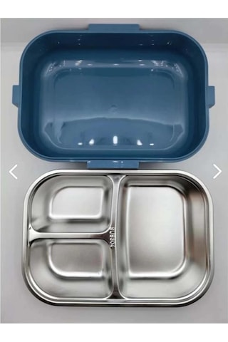 Vagonlife Bl70100 Çelik Hazneli Lunch Box Beslenme Kabı Mavi MAvi