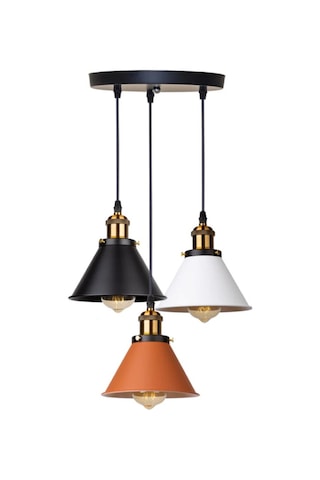 Rsylight Retro Dekoratif 3 Lü Bakır Siyah Beyaz Rustik Metal Sarkıt Avize 30 Cm Rsylight Retro Dekoratif 3 Lü Bakır Siyah Beyaz Rustik Metal Sarkıt Avize 30 Cm