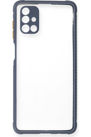 Cosmotex Newface Samsung Galaxy Uyumlu M51 Kılıf Miami Şeffaf Silikon - Gri