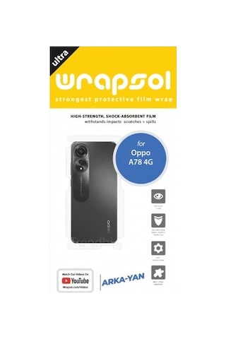 Oppo A78 4g Arka Ve Yan Koruyucu Poliüretan Film