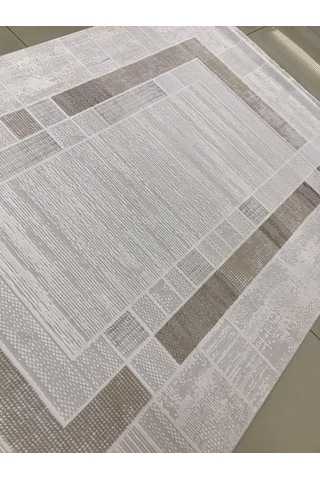 Padişah Halı Eternity 78677 070 Serisi Akrilik Salon Oturma Odası Halısı Krem - Kahve