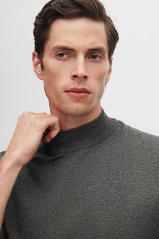 D's Damat Regular Fit Antrasit Pamuk Karışımlı Yarım Balıkçı Triko Kazak Antrasit