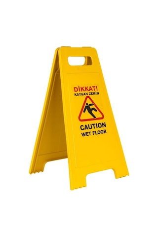 Kaygan Zemin Uyarı Levhası - Baskılı