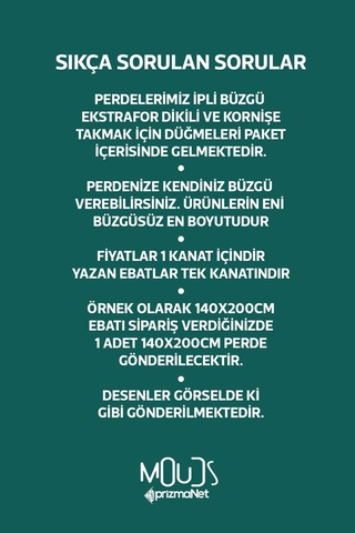 Yeşil Lacivert Desenli Süet Oturma Odası, Salon Fon Perde Baskılı Ekstrafor Büzgü Tek Kanat Prd-1001 Çok Renkli
