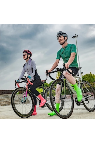 Willowhaven Siyah,l Silikon Bisiklet Ayakkabı Kılıfı Çifti Su Geçirmez Rüzgar Geçirmez Yeniden Kullanılabilir Tüm Hava Koşulları Altın