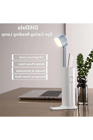 Usb Şarjlı Led Çalışma Lambası, 3 Parlaklık Kademesi İle Kullanım Kolaylığı .