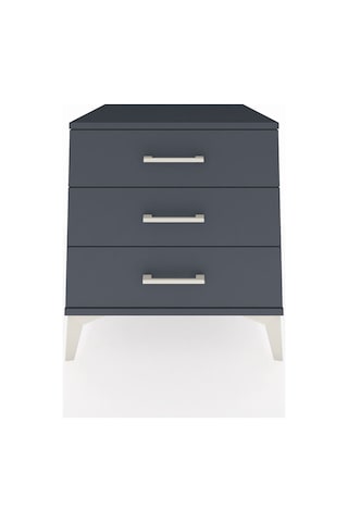 Kronos Komodin 3 Çekmeceli 60x59x64 Antrasit-antrasit Antrasit